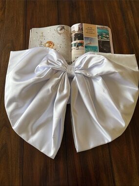 Satin  Wedding Bra Bow with costume‎ built bra Top see measurements.